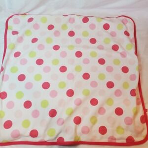 Carters Receiving Security Baby Blanket Pink Green Polka Dot‎